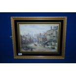 A framed print of Foregate Street, Chest