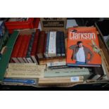 Three boxes of books including Clarkson