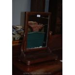 A dark wood swing Dressing Table Mirror