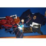 A quantity of Ties including bow ties, Coastal Forres jumper, shaving brushes, etc.