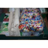 A Rug Making Kit comprising - two latch Hooks,Wool Cutter, three Latch Wool Canvases and a large
