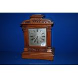 A large Mantle Clock in Walnut case, circa 1900.