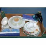 A quantity of china including Doulton lidded Vegetable Dish and gravy boat, three Royal Crown Derby