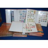 Twelve stamp albums of assorted stamps