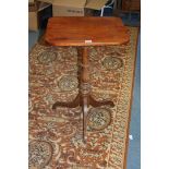 A Victorian Mahogany pedestal tilt top Occasional Table,