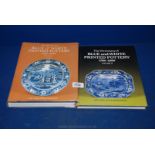 Two Books - vol. 1 & 2, of the Dictionary of Blue and white printed Pottery 1780-1889 by A.W. Coysb
