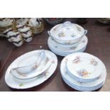 A part Dinner Service in Shelley bone china, comprising of six large Plates, six medium Plates,