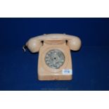 A cream 1960's Telephone