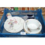 A quantity of china including Royal Worcester fruit Bowls, Royal Worcester Souffle Dish, Plates,