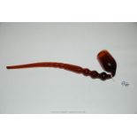 An amber glass Pipe