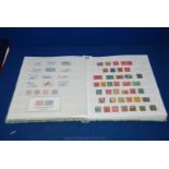 A green Stamp Album/Stock Book containing a quantity of World mix Stamps - Thematic issues Great