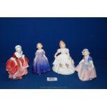 Four small Royal Doulton figurines - Dinky Do HN 1678, Amanda HN 3632,
