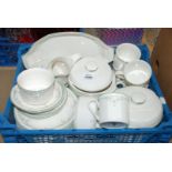 A quantity of Royal Doulton 'Caprice' china including Cups and saucers, lidded Pots, etc.