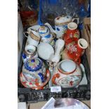 A quantity of Japanese porcelain including Noritake