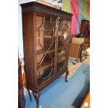 A Victorian Mahogany Chippendale revival style Display Cabinet,