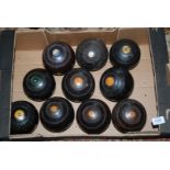 A large quantity of various Bowling Balls