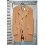 A Gents ''Lester Bowden''  Camel Coat.  44'' chest.