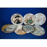 A quantity of miscellaneous Plates including Royal Doulton Old English Coaching Scenes,