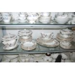 A Wedgwood 'Hathaway Rose' part Dinner Service including twelve each dinner and salad plates, eight