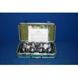 A boxed set of Petanque/Boules from Jacques, London.