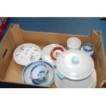 A quantity of china including a Spode Vase, Royal Worcester vegetable dish, fourteen pieces of