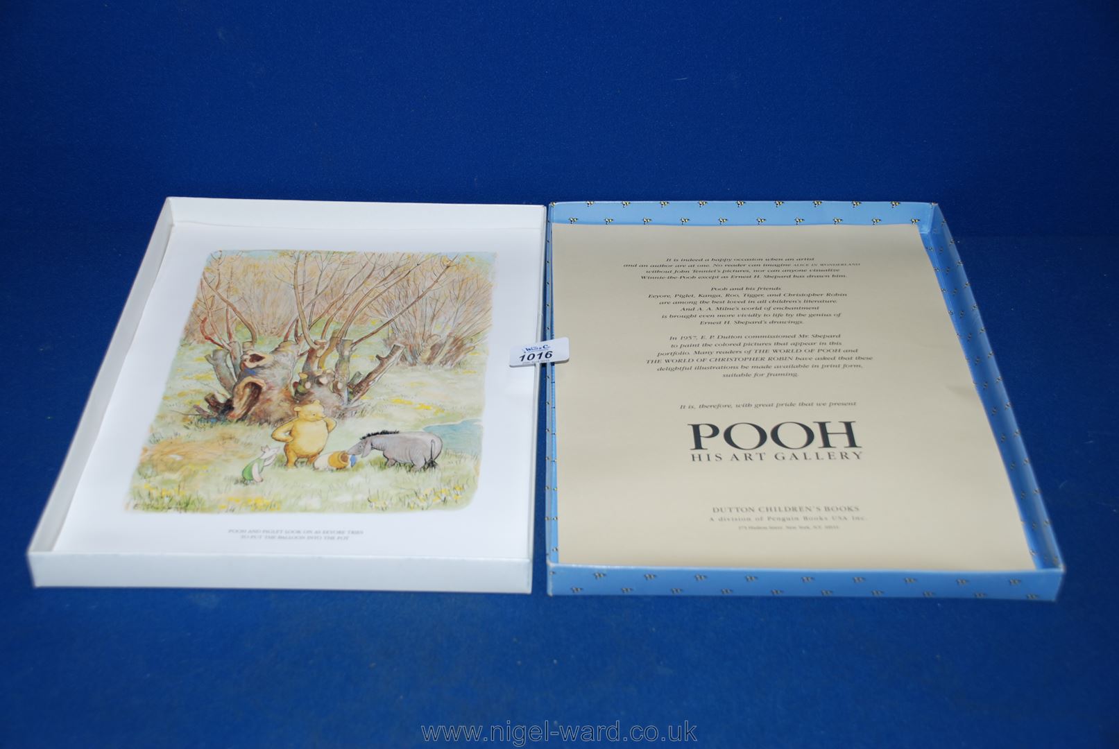 A set of A.A. Milne 'Winnie the Pooh' taken from the watercolours by Ernest H. Shepard, boxed