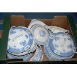 A good quantity of blue and white Dinner Ware by Good Housekeeping Institute and two blue and white