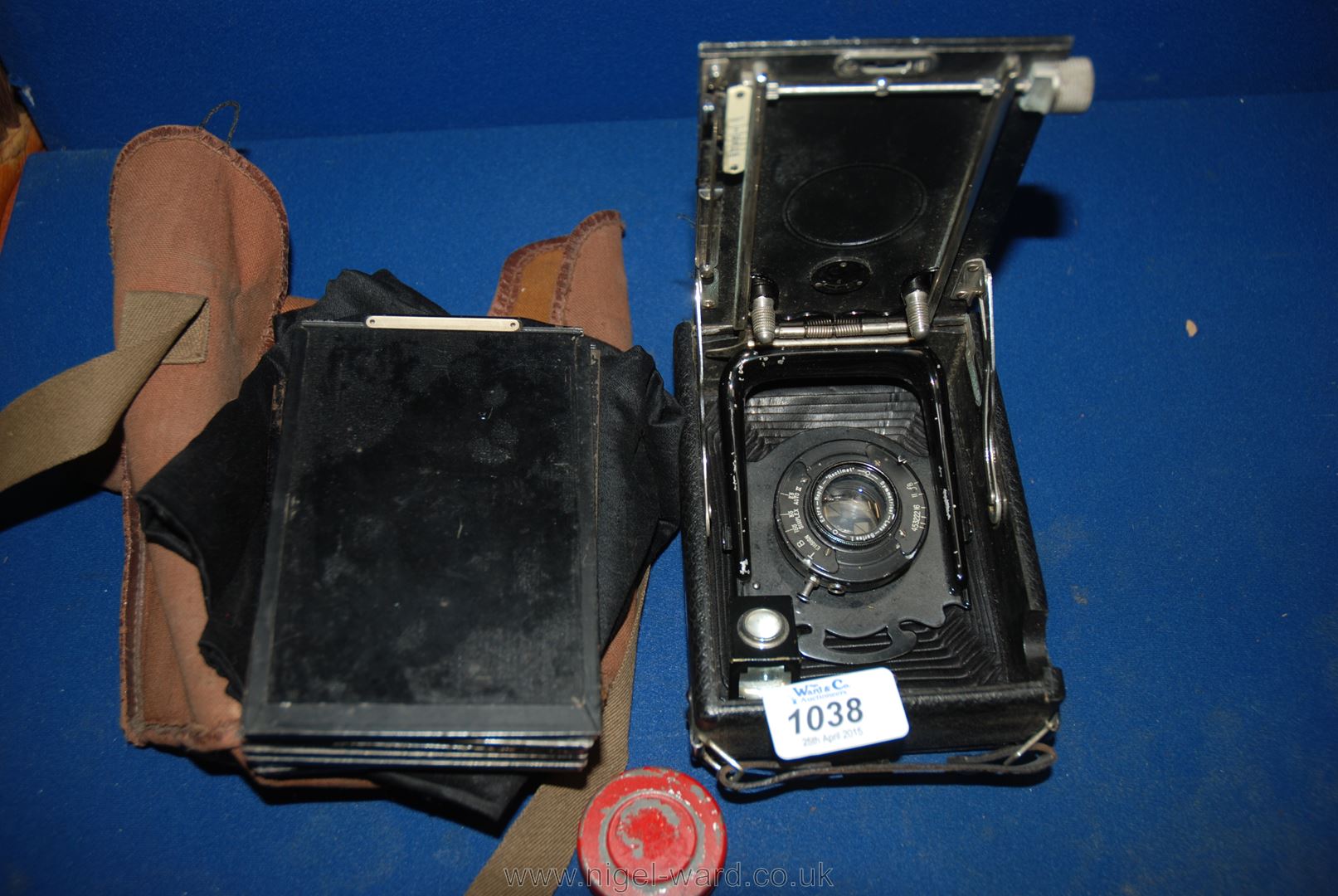 A Houghtons of London Ensign Plate Camera with symmetrical lens series 1,