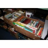 Two boxes of Books - Novels, The Arabs, Prince of Wales, etc.