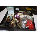 A quantity of costume Jewellery including earring and pendant set, watches etc.,