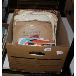 Box of 78's and 45's - Wagstaff, etc.