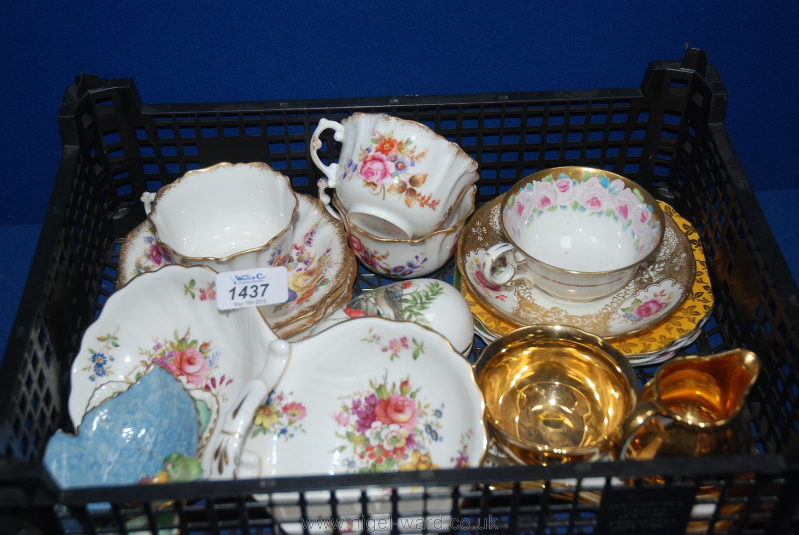 A quantity of china including Hammersley double preserve dish,