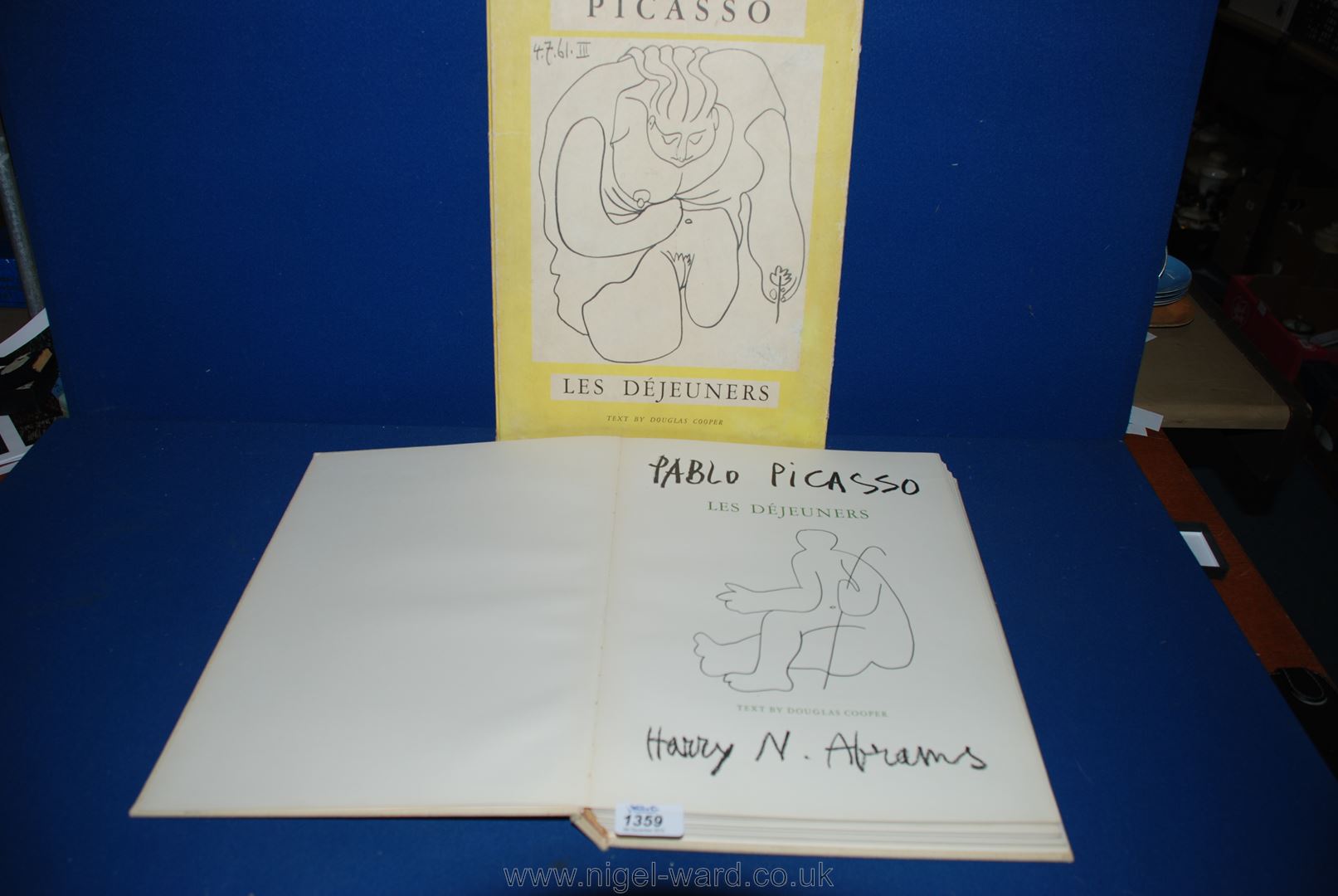 **A Picasso Book, published in 1963 by arrangement with Editions Cercle d'Art,