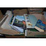 Two boxes of Books: Millers, Novels, coffee table books etc.