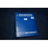 An original Honda 360/400/600 Sedan & Van Shop Manual issued in 1969 in blue plastic cover loose