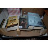 A box of novels including Jean Bruce, Dan Brown and Jeffrey Archer etc.