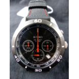 Seiko 100M chronograph gents wristwatch on rubber strap.