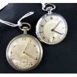 Sterling silver pocket watch and a West End Watch Co Genteel example