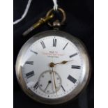 Kays Perfection Lever hallmarked silver pocket watch, Birmingham.