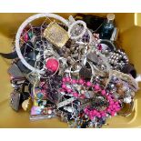 Box of costume jewellery