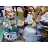 Two Beswick Beatrix Potter figures including Cousin Ribby figure