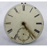 Paul Price Chester signed pocket watch movement and face.