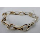 Sterling silver solid paperchain bracelet