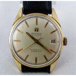 Gents Tissot Visodate Automatic wristwatch on leather strap.