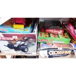 Selection of vintage childs boxed games and a radio controlled Super Dictator High Performance Off~