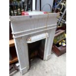 Cast metal fire surround