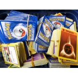 Box of collectable Pokemon cards