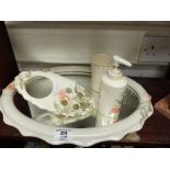 Ceramic Floral bathroom set