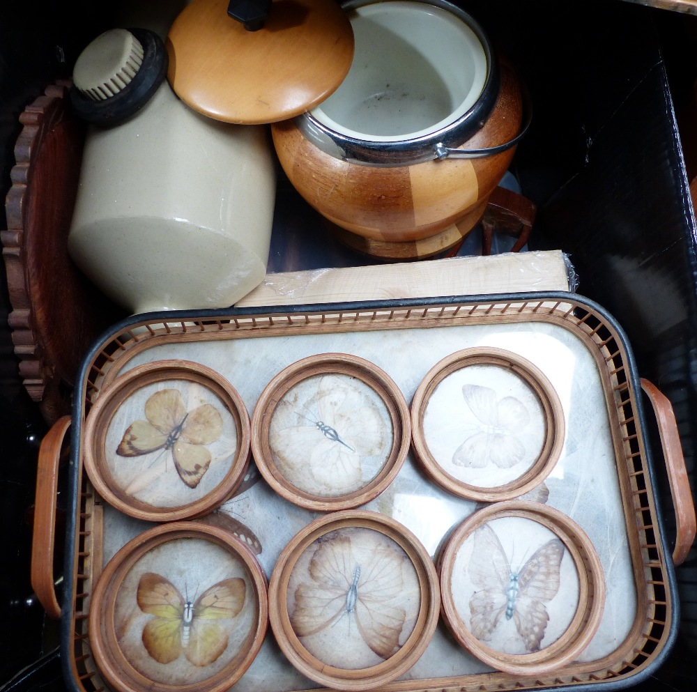 Mixed lot of collectable items including barometer