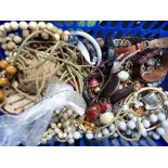 Box of mixed unsorted costume jewellery